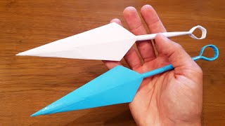 How To Make a Paper Kunai  Ninja Origami [upl. by Anairb435]