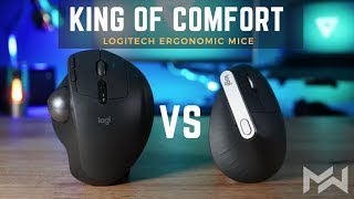 Still THE BEST Ergonomic Mouse Logitech MX Ergo vs MX Vertical  Comparison Review [upl. by Kerns]