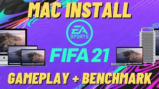 FIFA 21  Mac Install Tutorial Boot Camp  Gameplay MacBook Pro 2019 Intel Iris 645 [upl. by Eybbob198]