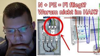 N und PE Hausanschlusskasten  FI löst nicht aus ElektroM [upl. by Prentice624]