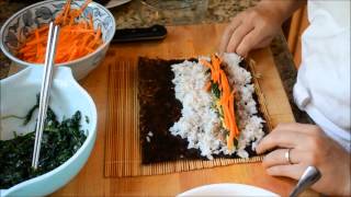 How to roll your own kimbap 김밥 [upl. by Scharaga30]