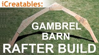 Gambrel Barn Rafter Build  Learn How To Build a Barn Roof [upl. by Halilahk]