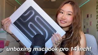 ASMR unboxing macbook pro m3 [upl. by Jilly]