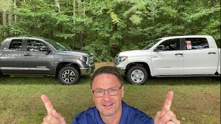 Tundra Double Cab vs CrewMax  Can You FIT Compare Toyota Tundra SR5 Sizes [upl. by Baudin691]