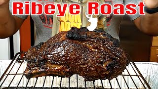 Beef BoneIn Ribeye Roast Recipe [upl. by Airdnalahs]