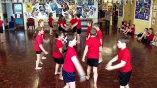 Ysgol Bryn Hedydd Welsh Folk Dance [upl. by Enialahs]