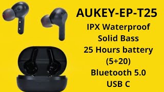 Aukey True Wireless Buds EpT25 Unboxing amp Mic test [upl. by Doe985]