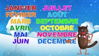 Foufou  Les mois de lannée pour les enfants Learn The months of the year for kids 4k [upl. by Elbys]