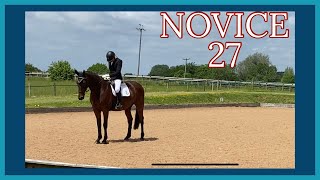 NOVICE 27 BRITISH DRESSAGE TEST [upl. by Ulphiah]