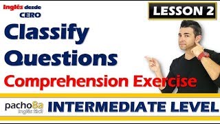 Lesson 2 – Listen and classify the questions – Comprehension Exercise  Curso inglés GRATIS [upl. by Anne-Marie]