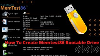 How to create a Memtest86 Bootable USB for Testing PC RAM [upl. by Cavan370]