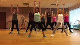 “PHYSICAL” by Dua Lipa  Dance Fitness Workout with Free Weights Valeo Club [upl. by Aziar645]