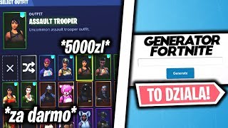 GENERATOR KONT do FORTNITE  DARMOWE SKINY Fortnite Battle Royale [upl. by Terena]