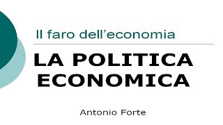 Lezione Politica economica fiscale monetaria e dei redditi [upl. by Eslehc]