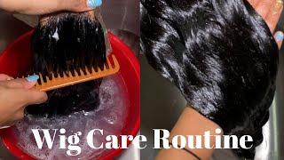 HOW TO WASH amp MAINTAIN YOUR WIGS  LACE FRONT HUMAN HAIR [upl. by Strait46]