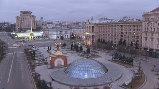 Air raid sirens sound in Ukraine capital Kyiv  AFP [upl. by Eimaral]