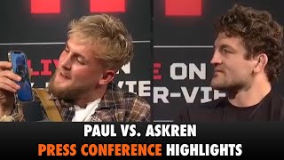 Jake Paul vs Ben Askren  Press Conference  Triller Fight Club [upl. by Ck]