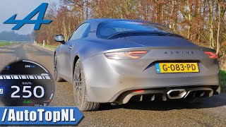 Alpine A110S 0250kmh ACCELERATION TOP SPEED amp Exhaust SOUND by AutoTopNL [upl. by Kape]