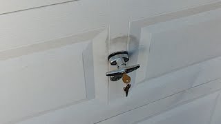 How To Replace A Garage Door Latch [upl. by Oicam776]