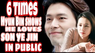 BINJIN6Times when Hyun Bin shows his love for Son Ye Jin in Public 현빈 ❤️손예진 Binjin wedding [upl. by Monda]