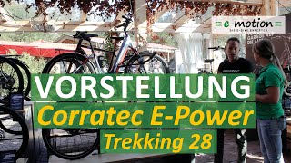 Die Trekking eBikes Corratec EPower 28  2021 Produktneuheit [upl. by Eidson473]