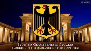 National Anthem of Germany DEEN lyrics  Deutsche Nationalhymne [upl. by Ahtamat40]