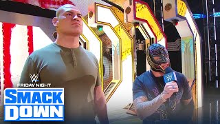 Cain Velasquez Rey Mysterio confront Brock Lesnar  FRIDAY NIGHT SMACKDOWN [upl. by Anesor]