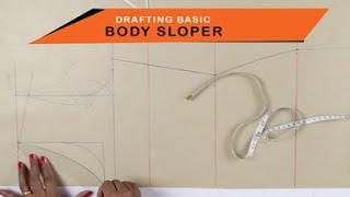 Lesson 2  How to make a simple Kurtidress  drafting pattern on paper body sloper  easy DIY [upl. by Jennee]