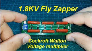 1850V Cockroft Walton Voltage Multiplier  Bug Zapper Circuit [upl. by Lilaj287]