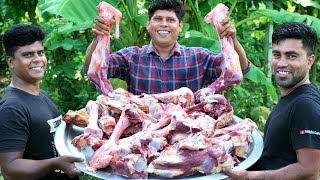 BEEF BONE MARROW  Indian Kerala Beef Bone Marrow  Cooking and Eating In Village  beef recipes [upl. by Pyle]