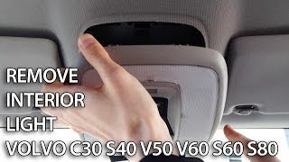 How to replace interior light bulbs in Volvo C30 S40 V50 V60 S60 S80 tuning LED [upl. by Mill]