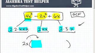 Polynomial Factoring The Greatest Common Factor GCF [upl. by Hultin]