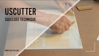 Squeegee Technique for Vinyl Application [upl. by Dusty]