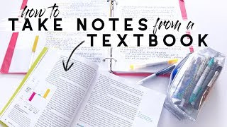 How To Take Notes From a Textbook  Reese Regan [upl. by Ahmad578]