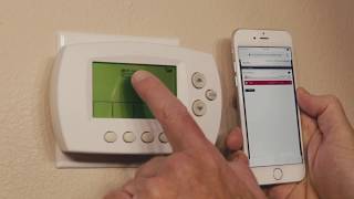 Honeywell WiFi Thermostat  Install and Setup [upl. by Aikan]