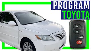 How To Program Toyota Smart Key Fob At Home [upl. by Acinod]