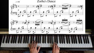 Zorba The Greek  Piano Tutorial [upl. by Marra459]