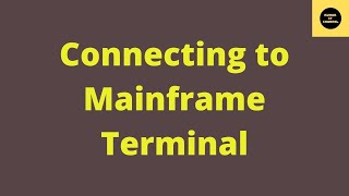 How to Connect to Mainframe Terminal 3270 [upl. by Ylam]