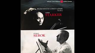 Mercury Classic Janos Starker and Gyorgy Sebok Brahms Sonata No1 for Cello and Piano 1970 [upl. by Eserahs]