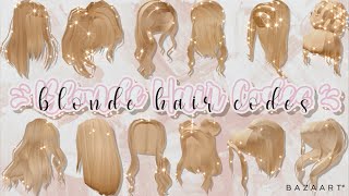 Aesthetic Blonde Hair Codes  Part 3  Roblox Bloxburg [upl. by Arvind]