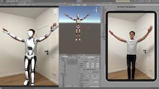 Unity Body Tracking in Editor ARKit  AR Foundation [upl. by Quinton]