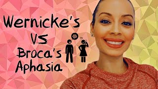 Wernickes VS Brocas Aphasia [upl. by Eellehs352]