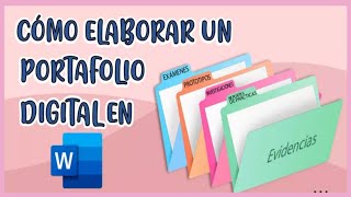 💻📂COMO HACER UN PORTAFOLIO DIGITAL EN WORD SUPER FÁCIL [upl. by Notniw]