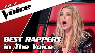 TOP 10  SHOCKING RAP auditions in The Voice [upl. by Eerrehs71]