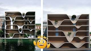 Create Simple Wavy Facade in Sketchup [upl. by Adraynek]