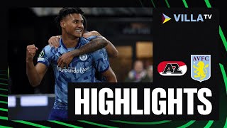 MATCH HIGHLIGHTS  AZ Alkmaar 14 Aston Villa [upl. by Eirrol]