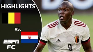 Romelu Lukaku scores a goal to lift Belgium to win vs Croatia  Highlights  ESPN FC [upl. by Galina]