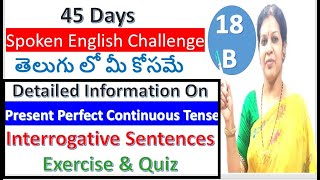 45 Days Spoken English Challenge For Beginners  Day 18  Part B [upl. by Divadnhoj]