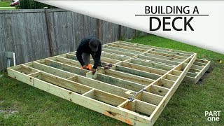 Building A Ground Level DECK  Part 1 [upl. by Ailito830]