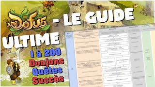 LE GUIDE ULTIME DOFUS  Schéma de progression optimisée [upl. by Bibeau]